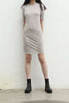 Boris Bidjan Saberi WTS1 series long hand-dyed short-sleeved cotton T-shirt WTS1.LONG FTT00001-HUI gray